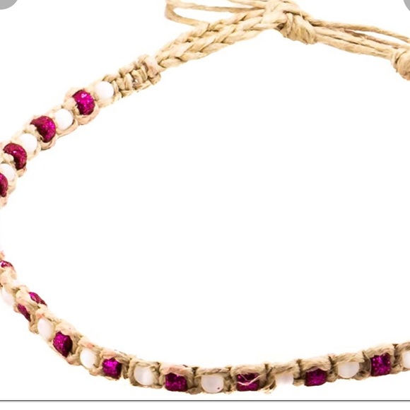 BlueRica White and Purple Cat Eye Beaded Choker - Picture 3 of 5